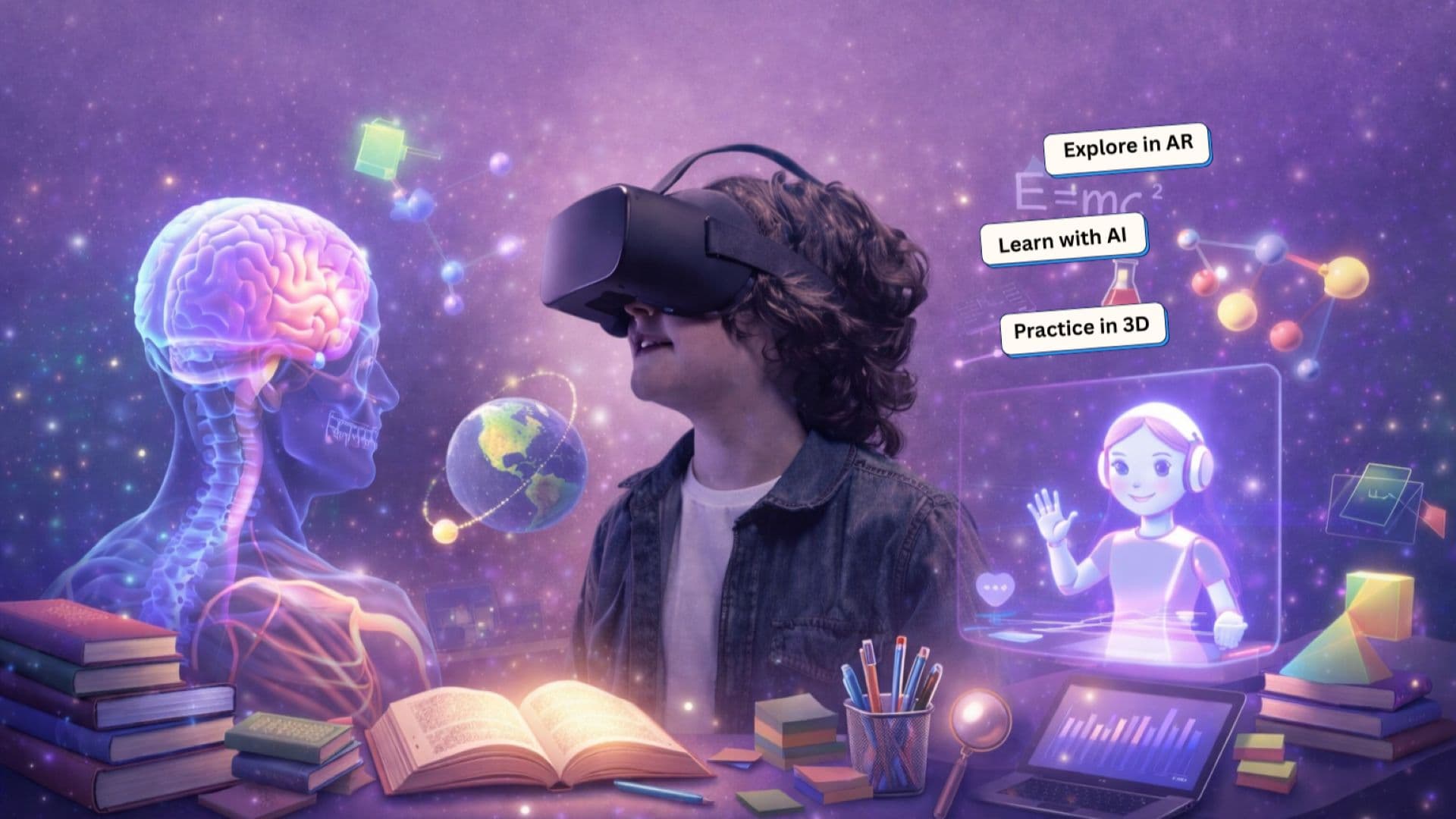 BrightXR team collaborating on educational technology innovation