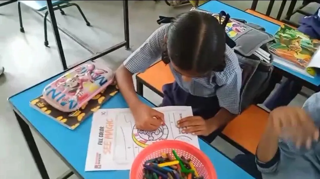 Group photo with students and faculty at Government School Mansa